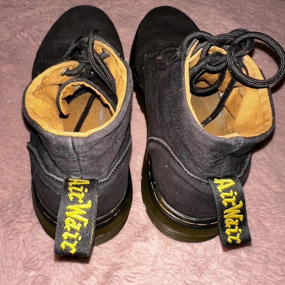 Dr. Martens Bonny Black Canvas Lace Up Chukka Boots Men’s 10 punk goth grunge